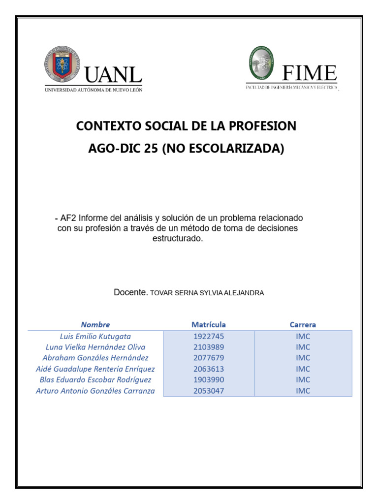 AF2 | PDF | Toma de decisiones