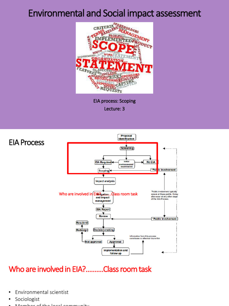 Lecture 03_screening _ scoping.pdf | PDF | Environmental Impact ...
