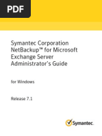 NetBackup™ For Microsoft Exchange Server Administrator's Guide