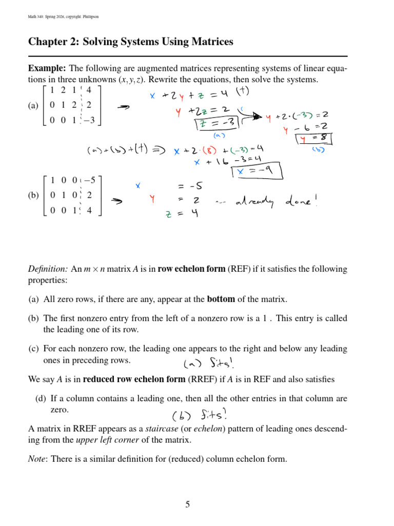 MATH 340 U1 Ch02 [Filled] | PDF