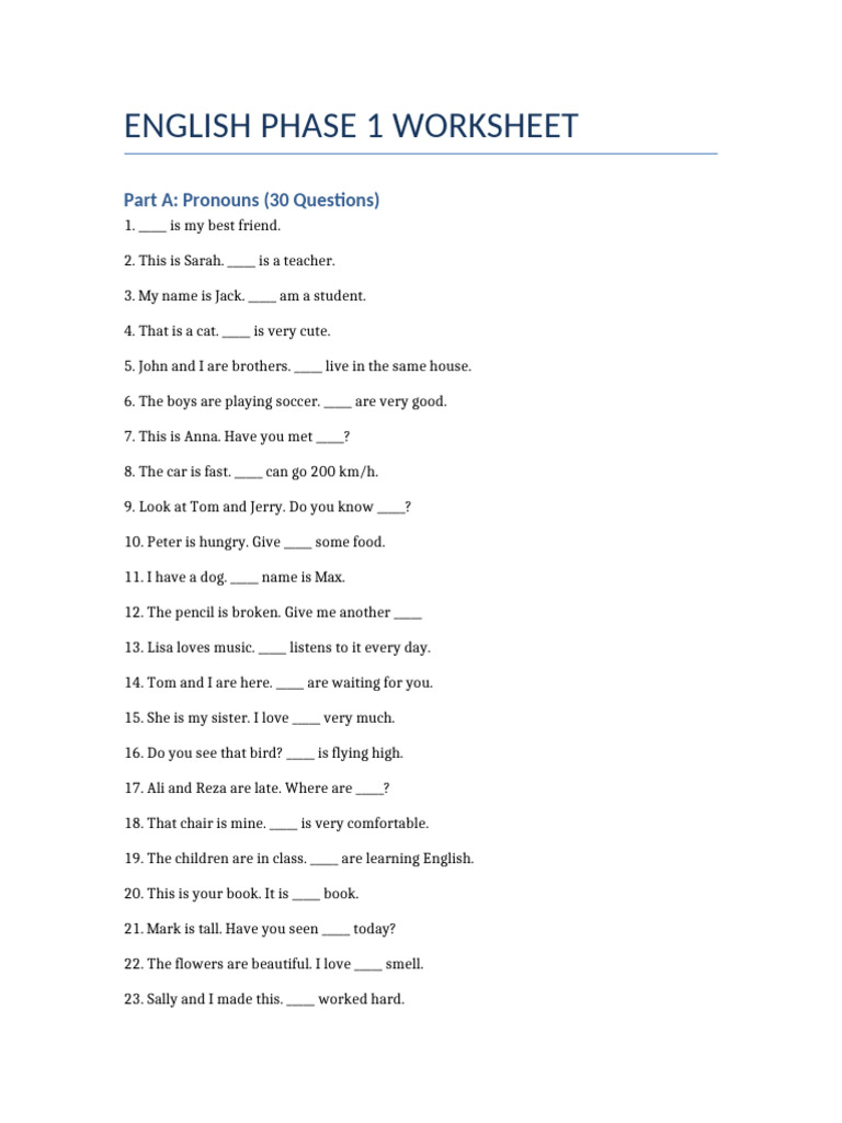 Phase1 Worksheet Final | PDF