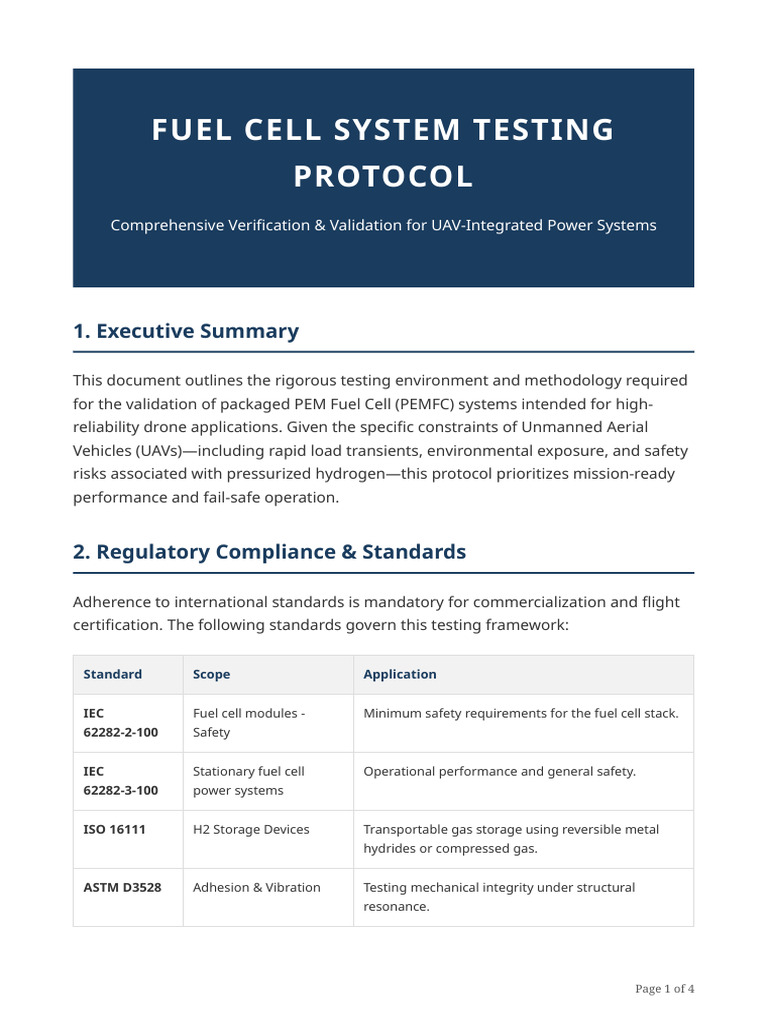 Fuel Cell Testing Methodology Report | PDF | Fuel Cell | Unmanned ...