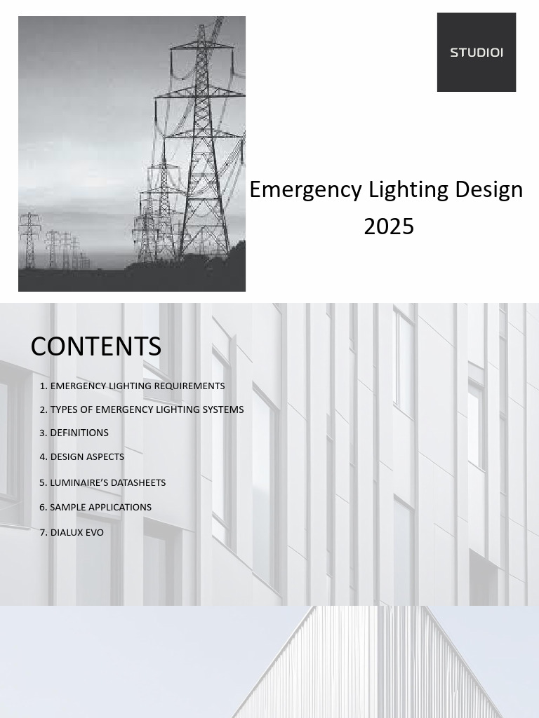 Summer Internship - Emergency Lighting Design 2025 | PDF | Lighting ...