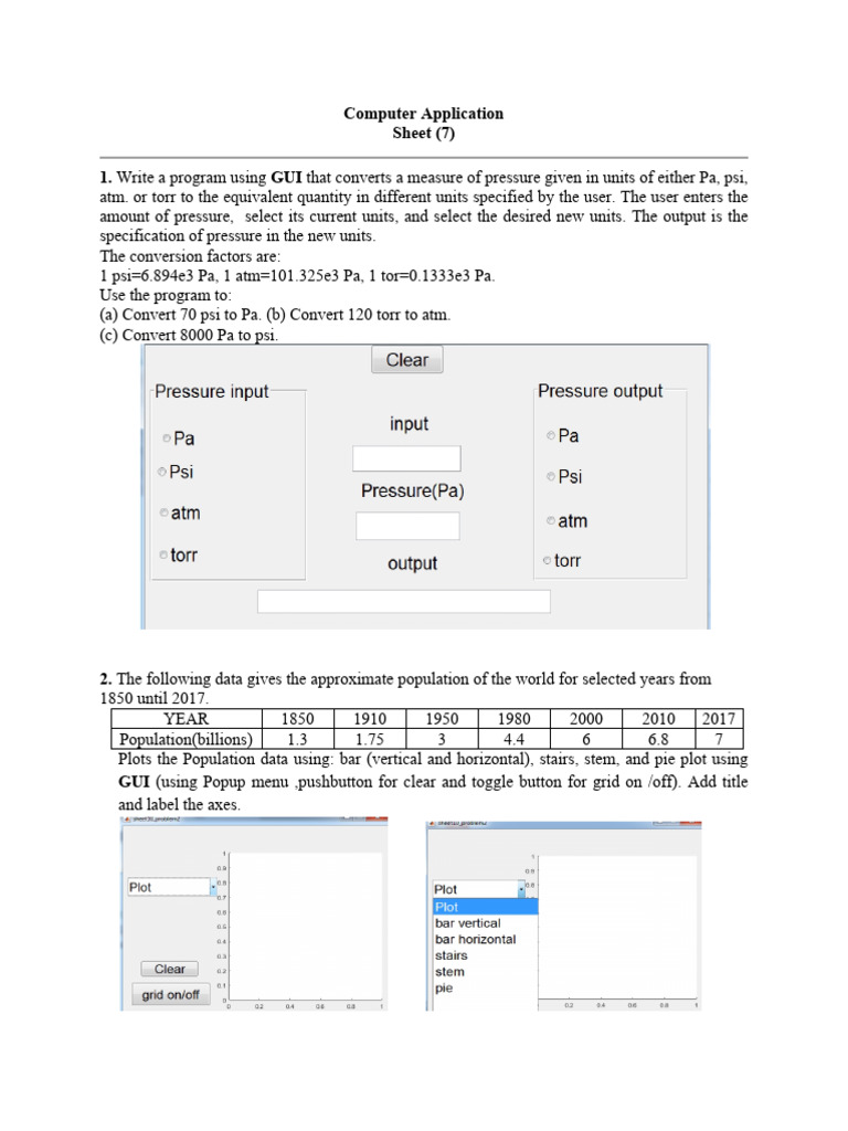 Sheet7 Computer Application | PDF