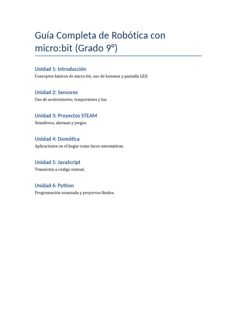 Guia Microbit Grado9 | PDF