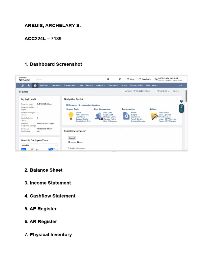 Dashboard | PDF