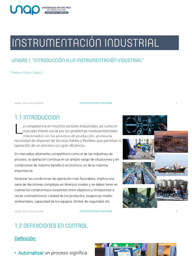 IN01+-+Introduccion+a+Instrumentacion+Industrial+ 2026 | PDF ...