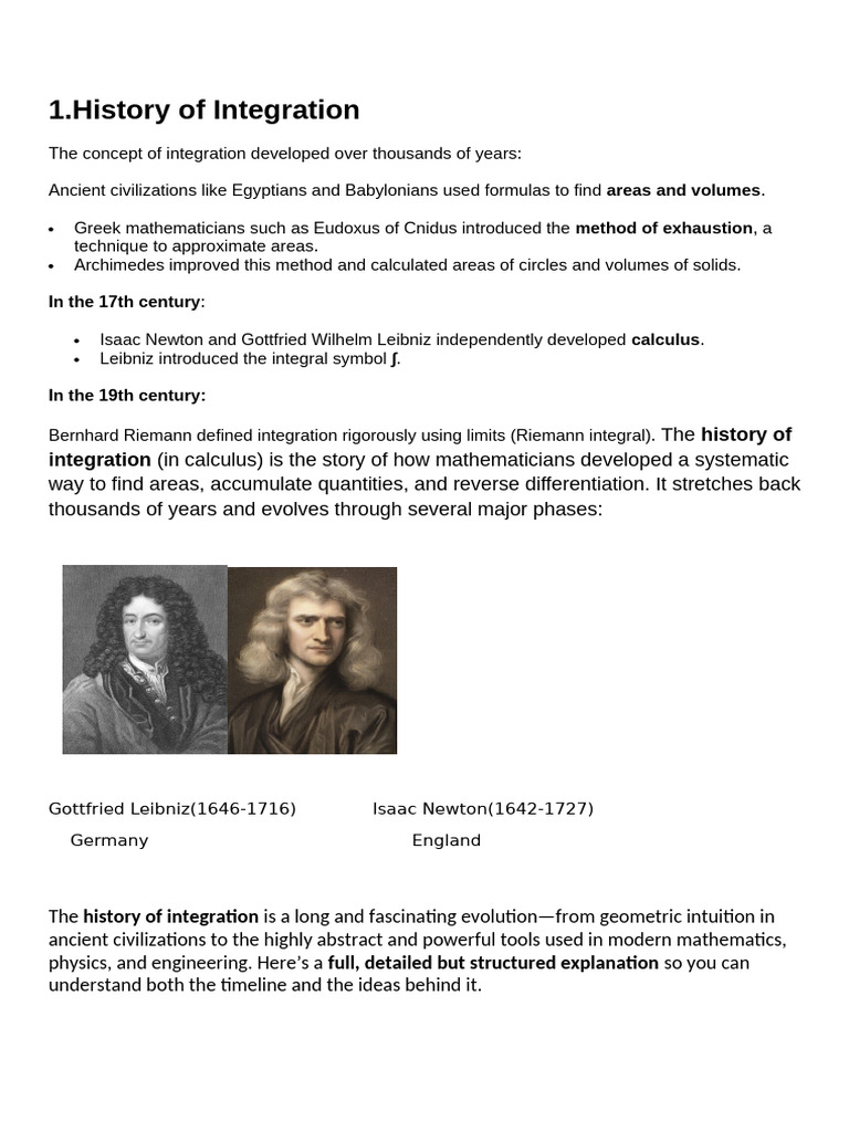 The History of Integration | PDF | Renewable Energy | Environmental Science
