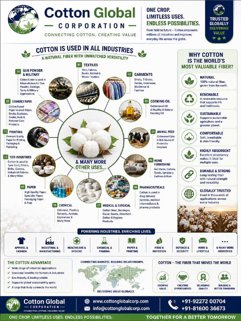 Cotton Multiple Uses Full Detail | PDF