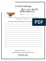 8th Grade Book Challenge Planning Sheet