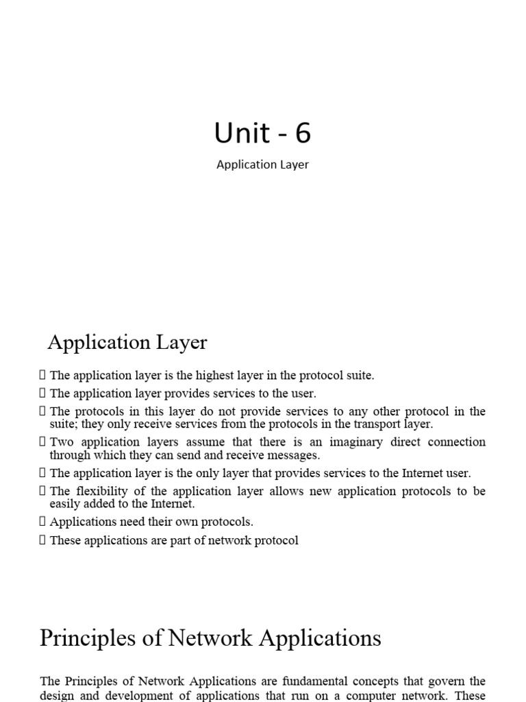 Unit - 6 | PDF | File Transfer Protocol | World Wide Web
