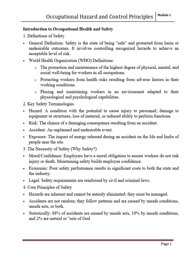 Osha Mod 1 | PDF | Occupational Safety And Health | Occupational Safety ...
