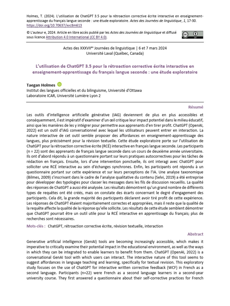 L'Utilisation de Chatgpt | PDF | Intelligence artificielle ...