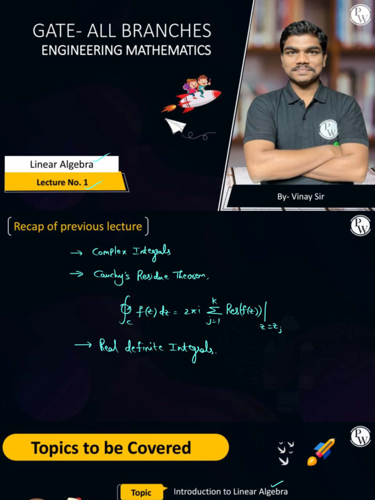 Linear Algebra 01 Class Notes | PDF