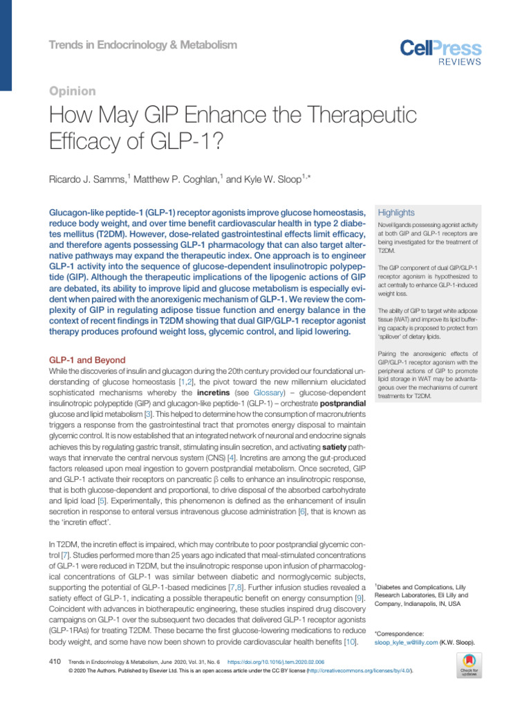 GIP theory | PDF | Adipocyte | Adipose Tissue