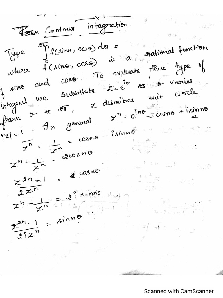 Unit 5 Contour integration | PDF