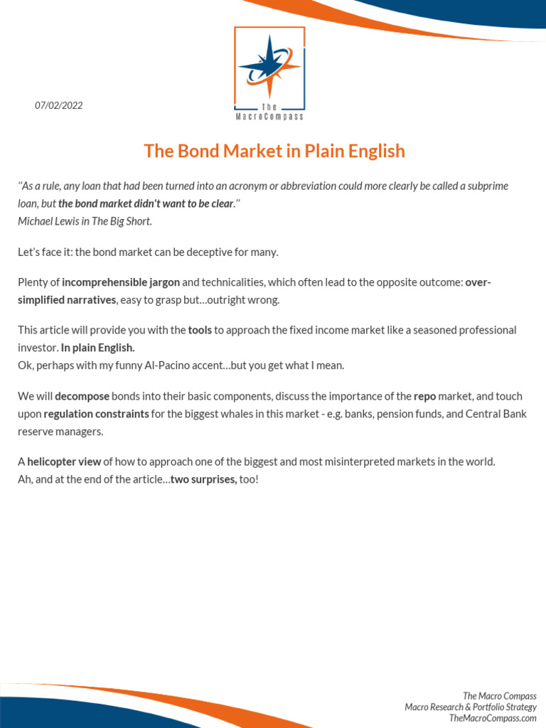 Bond_101 | PDF | Repurchase Agreement | Bonds (Finance)