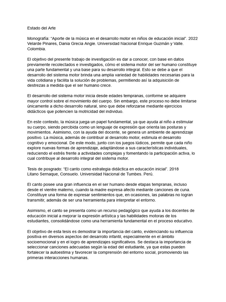 proyecto | PDF | Educación de la primera infancia | Aprendizaje