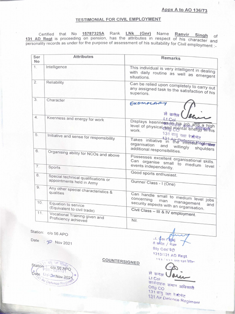Army Verification | PDF