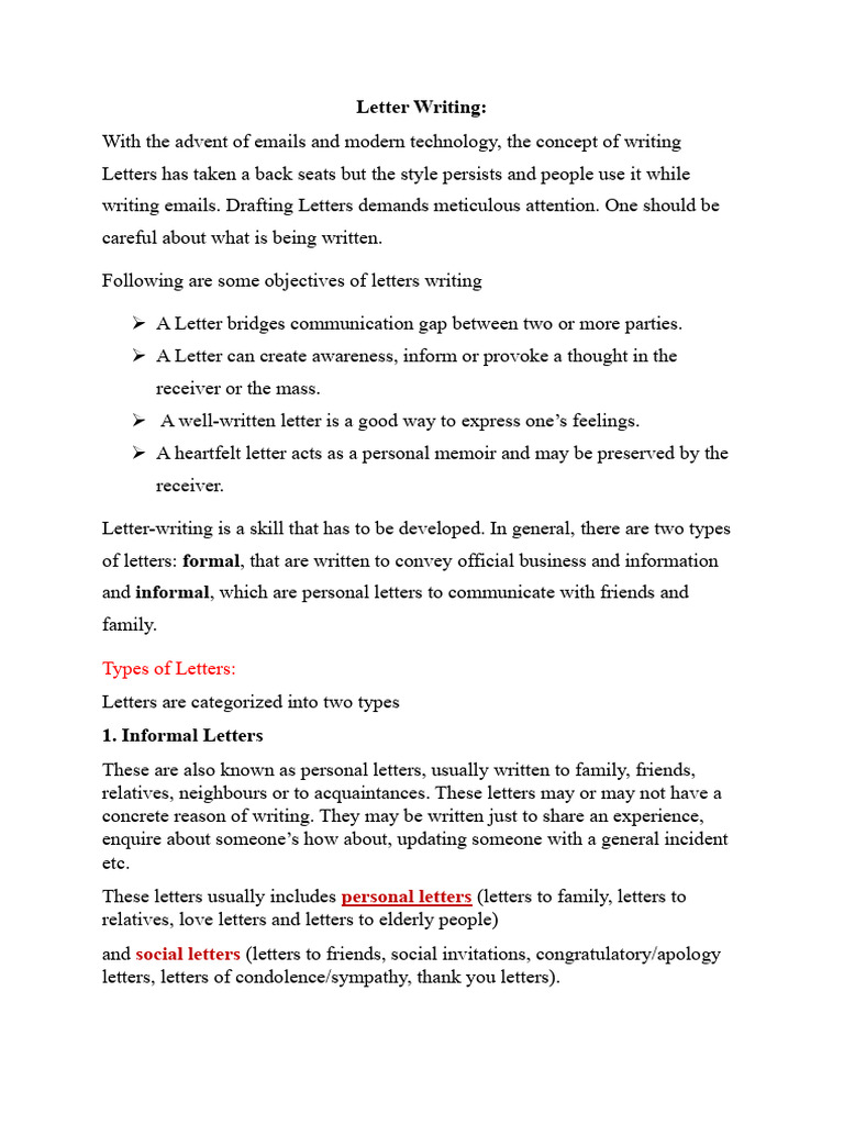 Letter Writing and samples | PDF | Madam