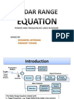 Power and Frequencies Used in Radar
