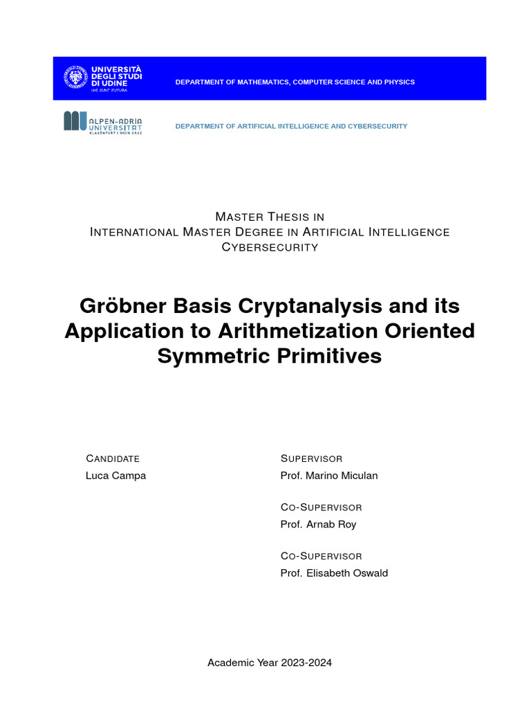 Thesis | PDF | Algebra | Mathematics