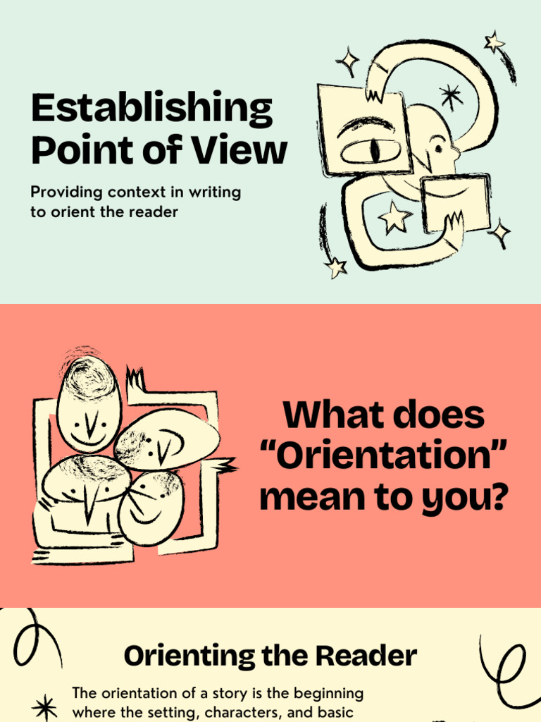 Establishing Point of View Education Presentation in Handdrawn ...