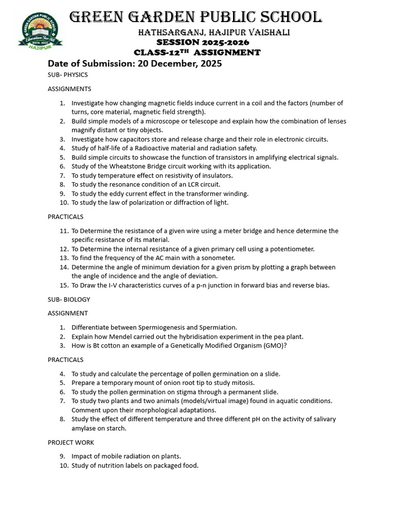 Class 12th Assignment Project Practical | PDF | Acid | Inductor
