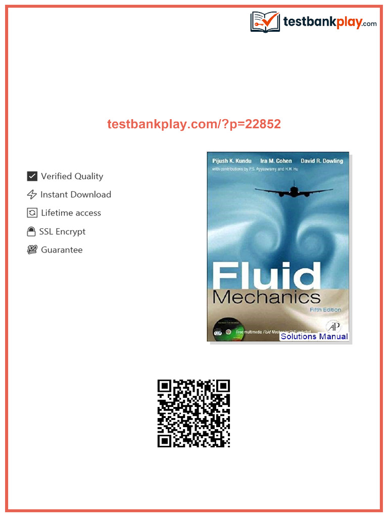 Fluid Mechanics 5th Edition Kundu Solutions Manual online version | PDF
