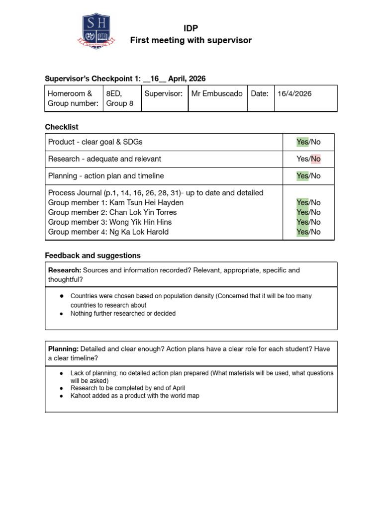 2025-26 Checklist for the First Compulsory Meeting.docx | PDF