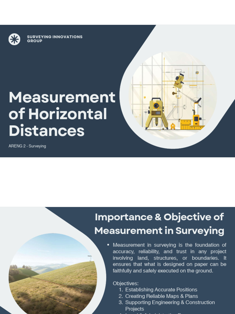 Measurement of Horizontal Distances | PDF | Surveying