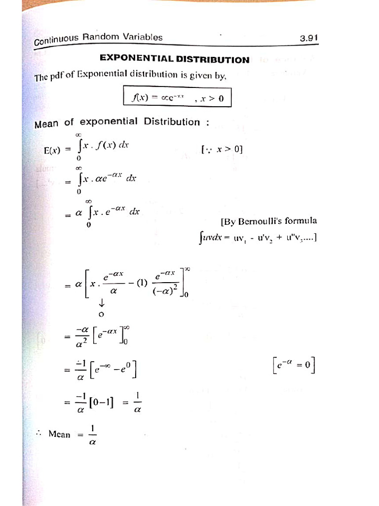 Unit 3 - Exponential Distribution | PDF
