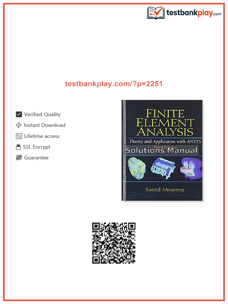 Finite Element Analysis Theory and Application with ANSYS 3rd Edition ...
