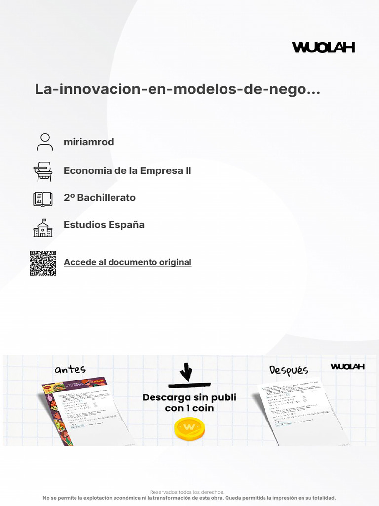 Tema 11 La Innovacion en Modelos de Negocio | PDF | Innovación ...