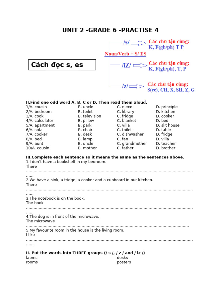 UNIT 2 - 4 | PDF | Classroom | Interior Design