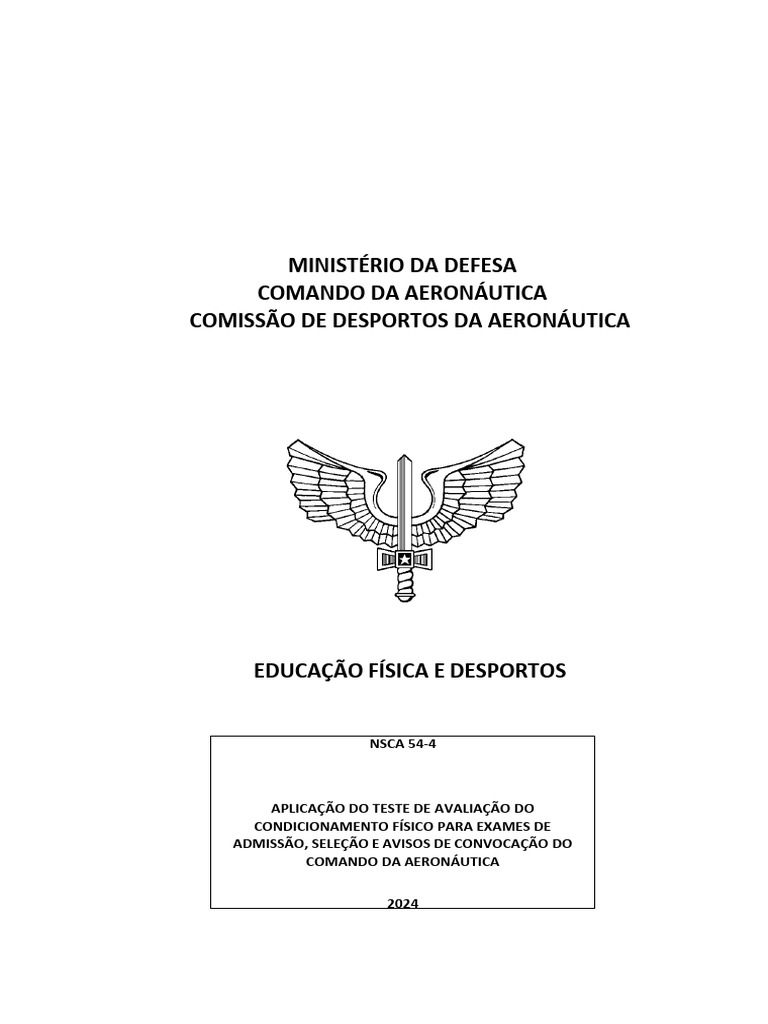 Ministério Da Defesa Comando Da Aeronáutica Comissão de Desportos Da ...