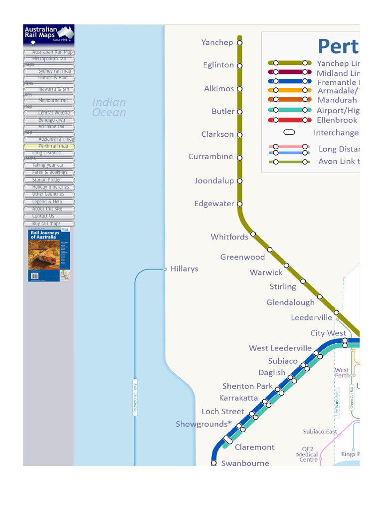 PERTH Metropolitan Rail Map | PDF