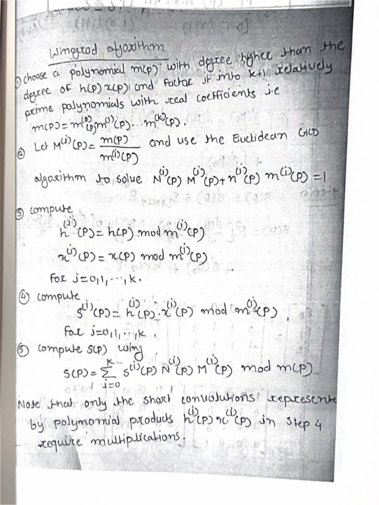 Steps Winograd | PDF