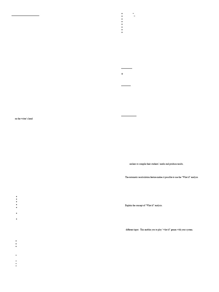 Ms-Excel Notes 2 | PDF | Spreadsheet | Microsoft Excel