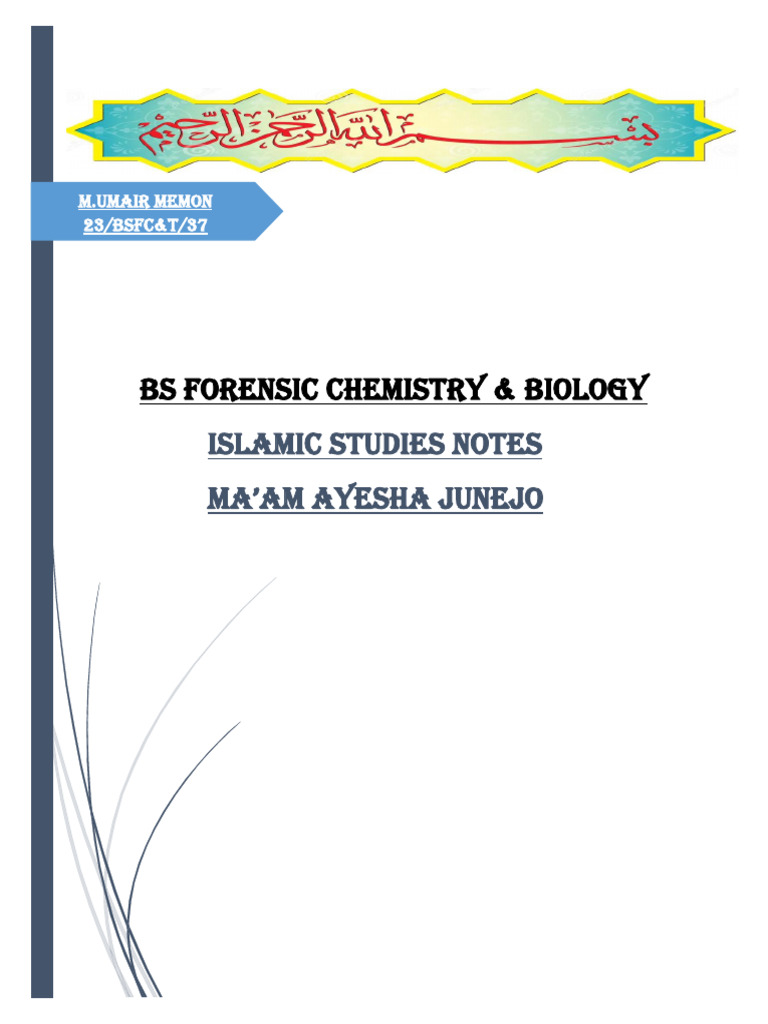 Islamic Studies Notes (1) | PDF | Umar | Ali