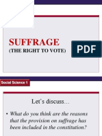 Suffrage: (The Right To Vote)
