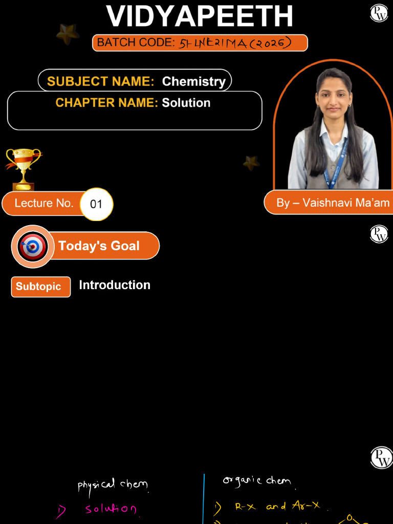 Chemistry | Class Notes | 51-LNE21MA 2026 | PDF