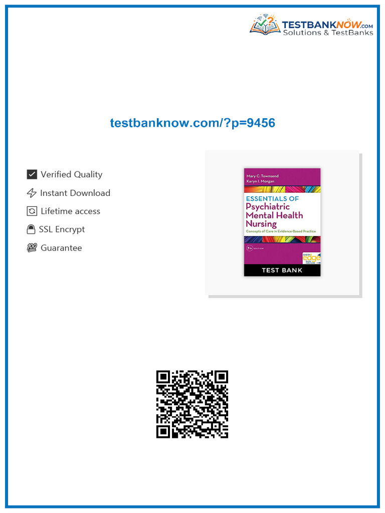 Essentials of Psychiatric Mental Health Nursing 7th Edition Test Bank ...