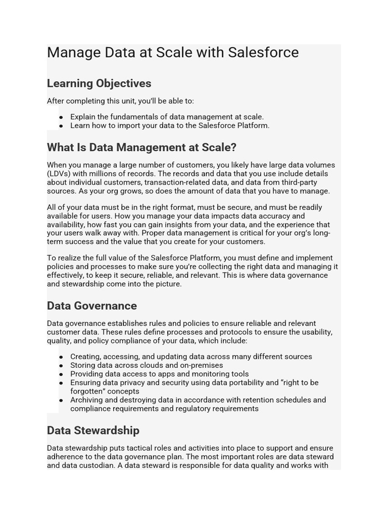Managed at A Scale | PDF | Data Management | Data