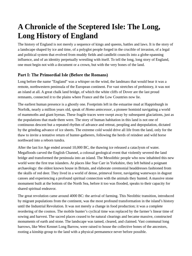 A Chronicle of the Sceptered Isle: The Long, Long History of England ...