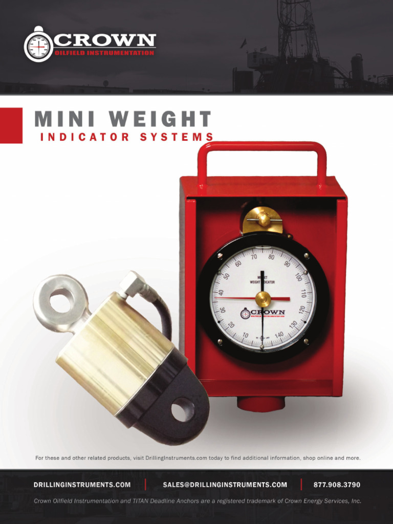 Crown Mini Weight Indicator Systems - English | PDF