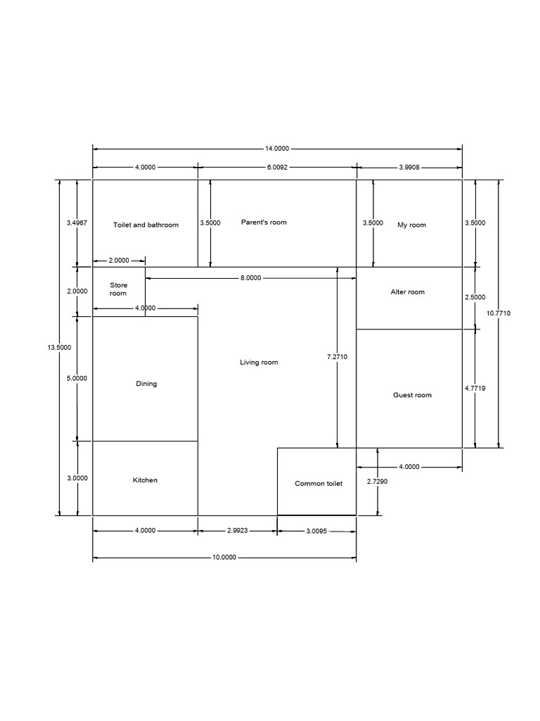 Home Line Plan I | PDF