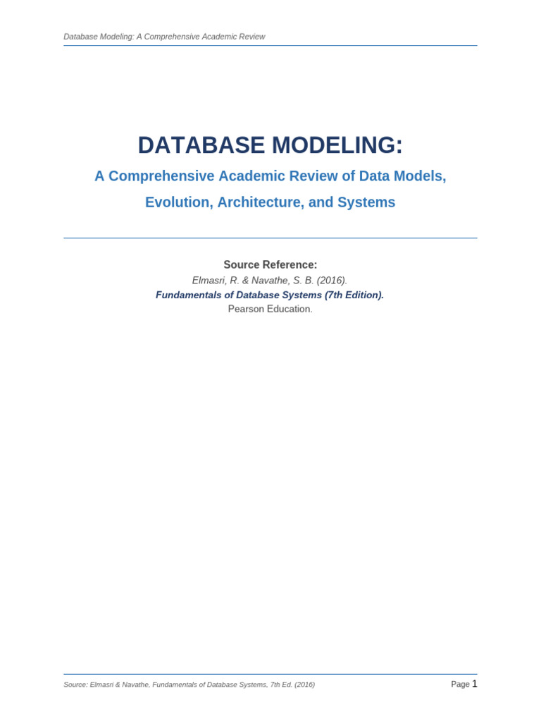 Database Models Review | PDF | Databases | Relational Model