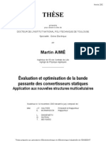 Évaluation Et Optimisation de La Bande Passante