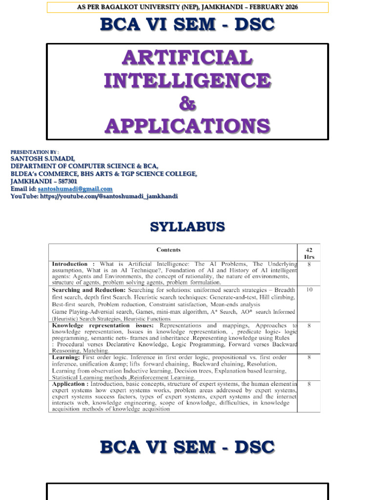AI UNIT 2 | PDF